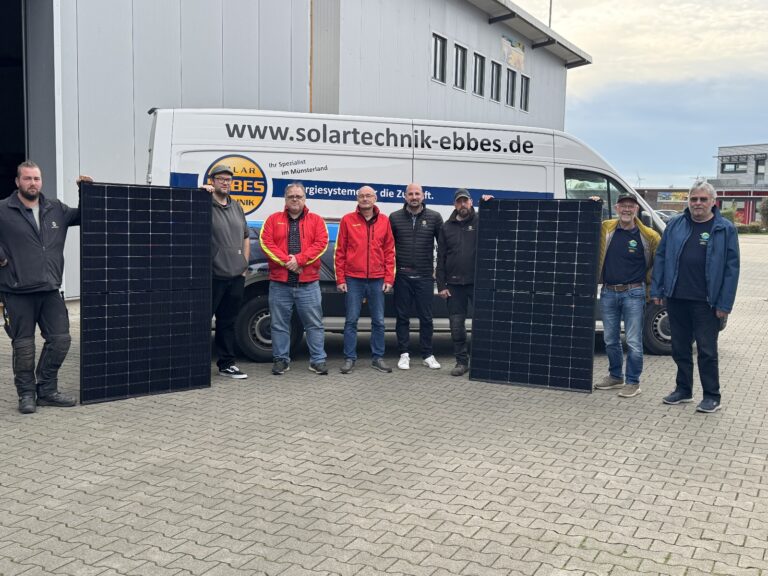 Bürgerenergie-Genossenschaft LippeKraft erhält Solarmodule als Spende – Installation auf DLRG-Gebäude Datteln geplant